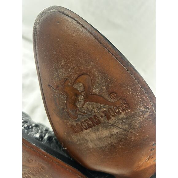 Rogers Western Boots Leather Mexico Men Sz 7 - Picture 8 of 8